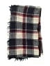 Unbranded 100% Wool Plaid Burgundy Purple Scarf One size - photo 2