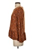 Lucky Brand Brown Long Sleeve Blouse Size S - photo 5