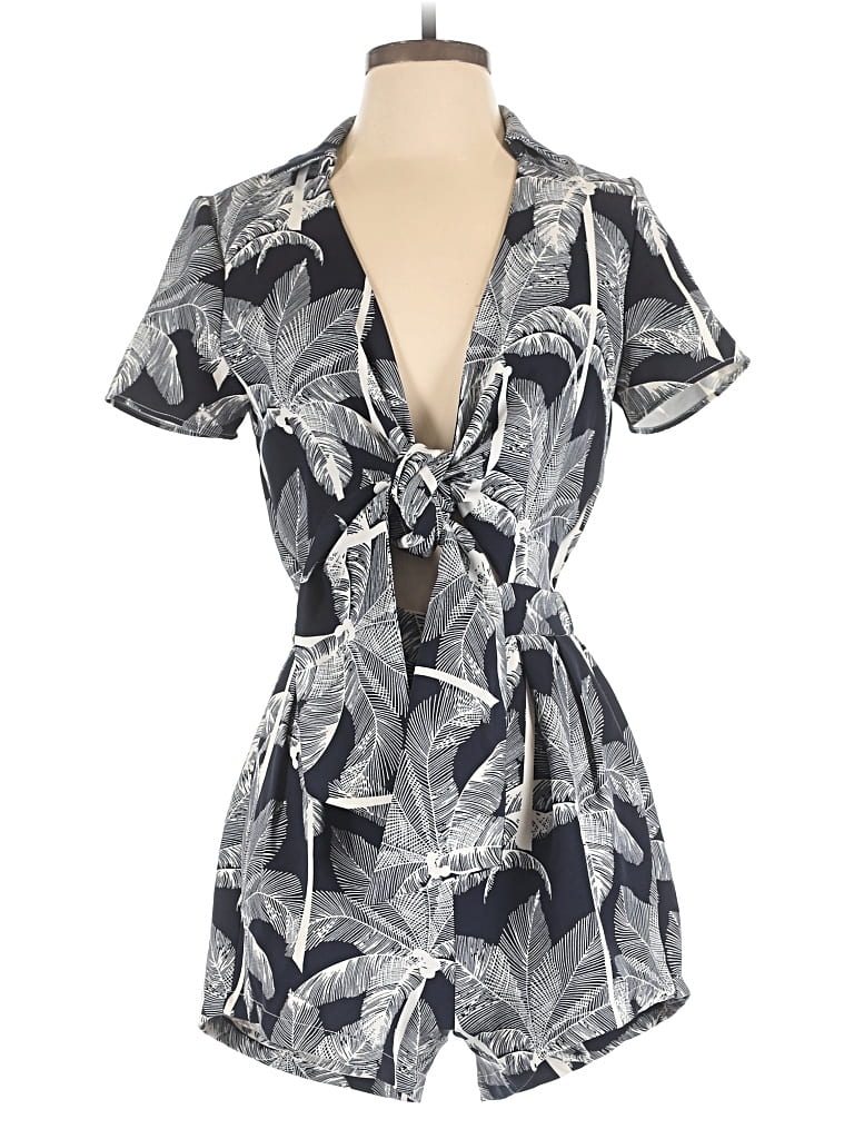 Pre-owned Lucy Paris Romper In Gray