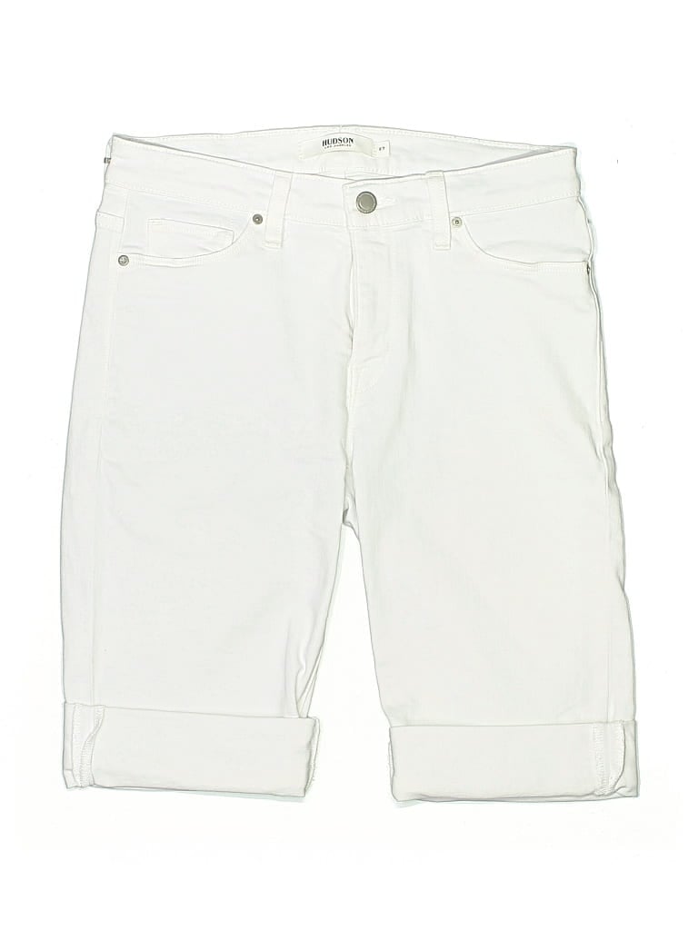 Pre-owned Hudson Denim Shorts In White