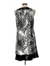 MSK Graphic Silver Cocktail Dress Size 10 - photo 2