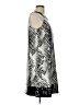 MSK Graphic Silver Cocktail Dress Size 10 - photo 4