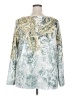 Time and Tru 100% Polyester Paisley Green Long Sleeve Blouse Size 22 - photo 2