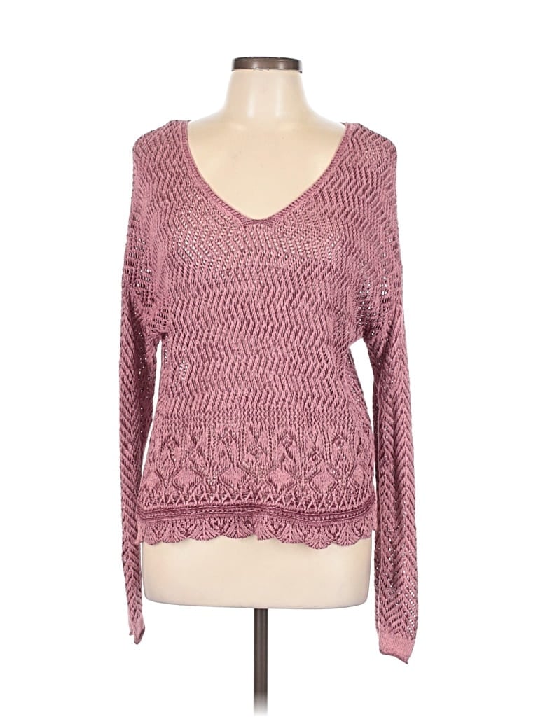 Pre-owned Bcx Long Sleeve T-shirt In Burgundy