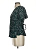 Mata Traders Teal Short Sleeve Blouse Size XS - photo 5