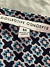 Collective Concepts Blue 3/4 Sleeve Blouse Size M - photo 7