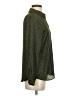 Zara 100% Polyester Animal Print Green button down Size XS - photo 4