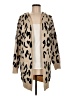 Merokeety 100% Viscose Animal Print Tan Cardigan Size M - photo 1
