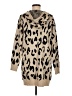 Merokeety 100% Viscose Animal Print Tan Cardigan Size M - photo 2