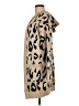 Merokeety 100% Viscose Animal Print Tan Cardigan Size M - photo 5