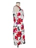 Perceptions Print White Casual Dress Size 6 - photo 4