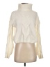 Hippie Rose 100% Polyester Ivory White Turtleneck Sweater Size S - photo 1