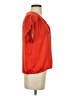 BCBGMAXAZRIA 100% Polyester Orange Short Sleeve Blouse Size XS - photo 4