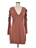 Express Solid Brown Cocktail Dress Size M - photo 1