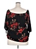 Unbranded Black 3/4 Sleeve Blouse Size L - photo 2
