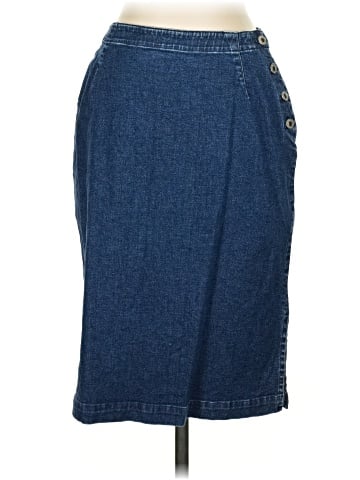 Lizwear by Liz Claiborne Denim Skirt (view 1)