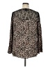 Torrid Animal Print Brown Long Sleeve Blouse Size 1X Plus (1) - photo 2