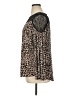 Torrid Animal Print Brown Long Sleeve Blouse Size 1X Plus (1) - photo 5