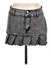 Shein Gray Denim Skirt Size 30 waist - photo 1