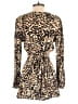 ASOS 100% Viscose Animal Print Gold Romper Size 8 - photo 2