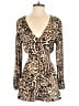 ASOS 100% Viscose Animal Print Gold Romper Size 8 - photo 1