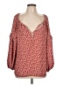 Max Studio 100% Polyester Red 3/4 Sleeve Blouse Size L - photo 1