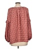 Max Studio 100% Polyester Red 3/4 Sleeve Blouse Size L - photo 2