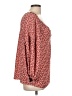 Max Studio 100% Polyester Red 3/4 Sleeve Blouse Size L - photo 4