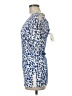 Cache Animal Print Blue Short Sleeve Top Size M - photo 5