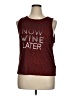 Ever Burgundy Sleeveless Top Size XL - photo 1