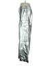 Forever 21 100% Rayon Metallic Silver Casual Pants Size XL - photo 5