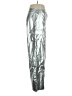 Forever 21 100% Rayon Metallic Silver Casual Pants Size XL - photo 4