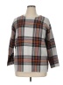 Tahari Plaid Gray Pullover Sweater Size 1X - photo 1