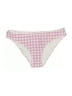 Cupshe Checkered-gingham Pink Swimsuit Bottoms Size L - photo 1