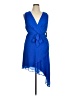 DKNY 100% Polyester Blue Cocktail Dress Size 14 - photo 1