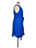 DKNY 100% Polyester Blue Cocktail Dress Size 14 - photo 4