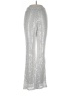 Unbranded 100% Polyester Metallic Silver Dress Pants Size L - photo 1
