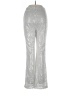 Unbranded 100% Polyester Metallic Silver Dress Pants Size L - photo 2