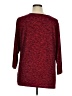 Hannah Red Burgundy 3/4 Sleeve Top Size 1X - photo 2