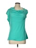 LAVENDER HILL Teal Short Sleeve Top Size L - photo 1