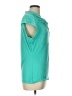 LAVENDER HILL Teal Short Sleeve Top Size L - photo 4
