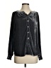 J.Jill Metallic Black Long Sleeve Blouse Size XS - photo 1