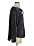 J.Jill Metallic Black Long Sleeve Blouse Size XS - photo 4