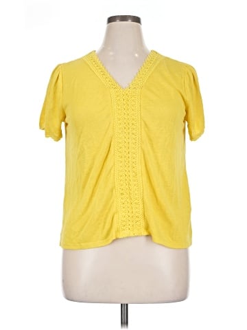 Greige Short Sleeve Top (view 1)