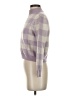 Petite Studio New York 100% Wool Checkered-gingham Purple pullover sweater Size XS - photo 5