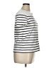 Max Studio 100% Cotton Stripes Silver Short Sleeve Top Size XL - photo 4