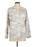 Style&Co Camo Gray Long Sleeve Blouse Size M - photo 1