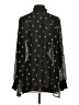 CAbi 100% Polyester Stars Black Long Sleeve Blouse Size S - photo 2