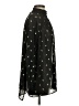 CAbi 100% Polyester Stars Black Long Sleeve Blouse Size S - photo 4