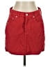 Universal Thread Solid Red Denim Skirt Size 2 - photo 1